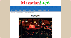 Desktop Screenshot of mazatlanlife.com